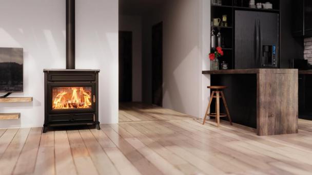 Image Le poêle à bois Agorà de Thermorossi chez Cogeli à Caen